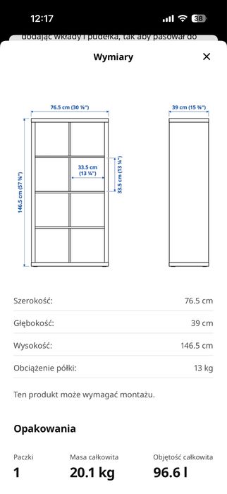 Regał Kallax Ikea