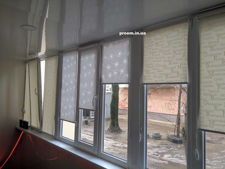 Рулонні штори, тканинні ролети, жалюзі NEO 15 395х441 День-Ніч Львів