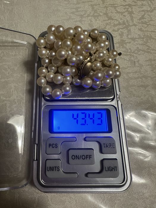 Вінтажне справжнє намисто з перлин