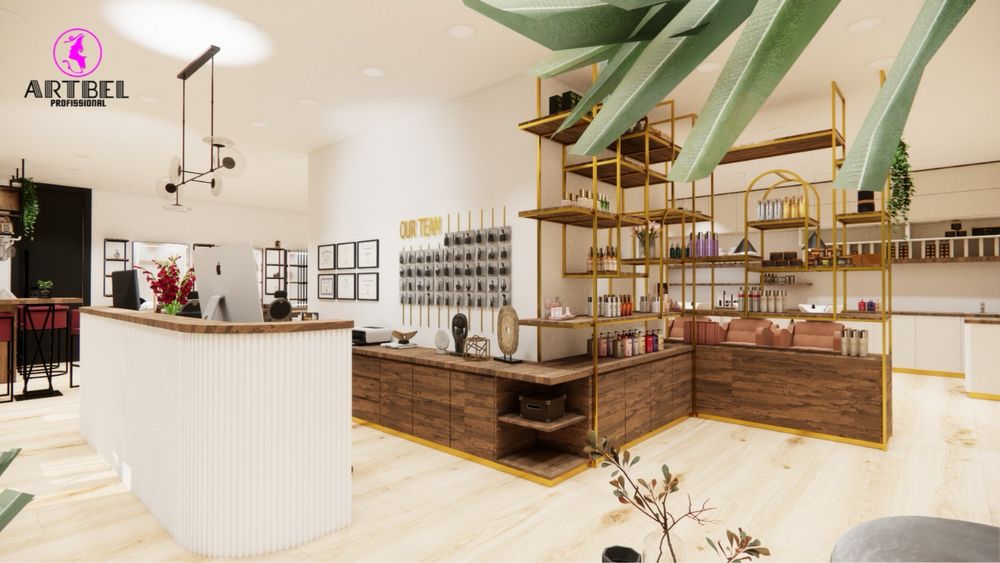 Projeto e producao de mobiliario cabeleireiro estetica