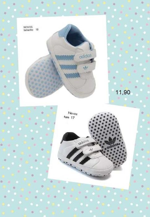 Calçado para bebé, vários modelos
novos, sola mole, valor de cada