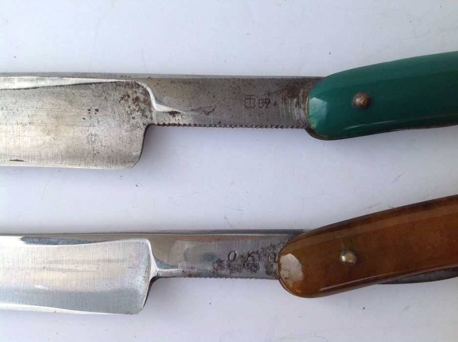 Опасная бритва цена за 2 шт в футляре ОКА ТВ («Труд Вача») СССР