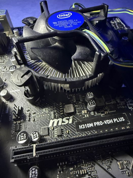 Комплект i3 9100f + msi h310M pro-vdh plus