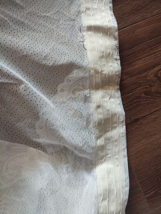 Штора из тюли с тесьмой