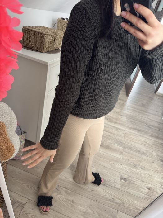 Sweter damski sweterek plus sweter damski zielony
