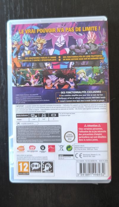 Dragon ball fighterz Nintendo switch