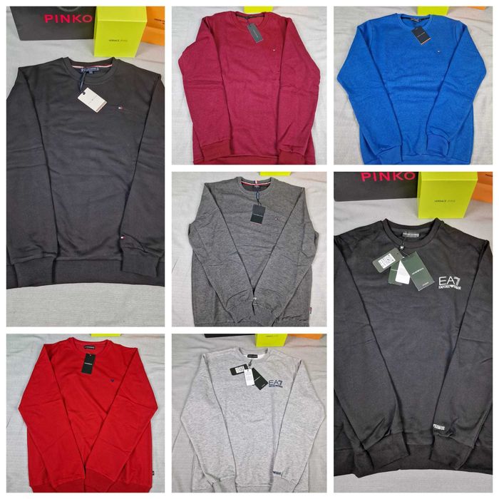 Bluza męska okrągła Tommy Hilfiger Emporio Armani EA7 bluzy nowość