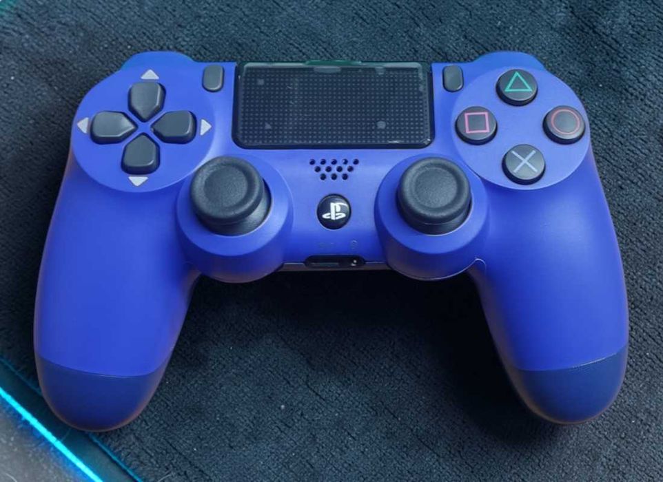 Бездротовий джойстик для PS4 Темно Синій, Bluetooth джойстик Темно-синий джойстик для приставки ПС4 беспроводной геймпад ПС4