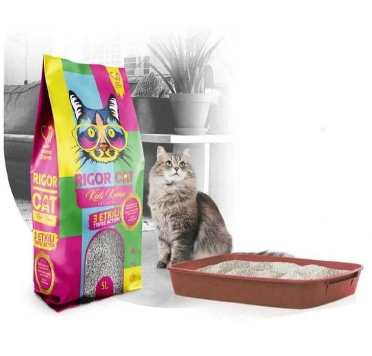 Areia Aglomerante para Gatos Rigor Cat – 5L