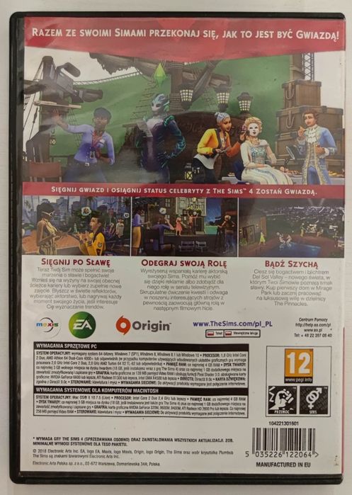 Pudełko The Sims 4: Zostań gwiazdą PC