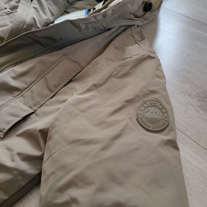 Kurtka zimowa parka męska z kapturem XXL