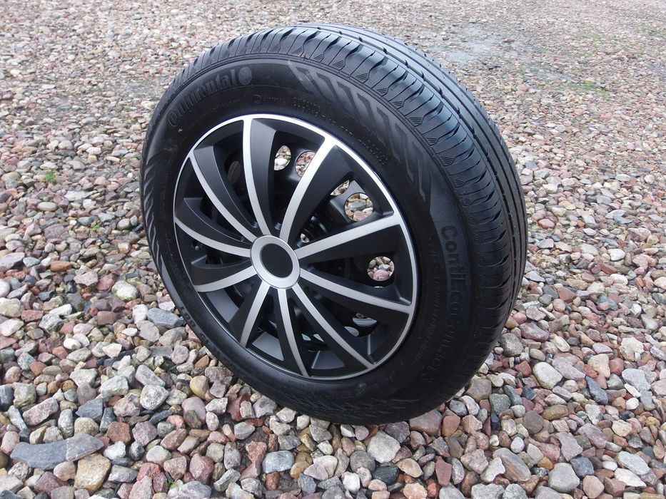 Kołpaki 15 Srebrno Czarne Opel Vw Ford Renault Mazda Kia BMW Nissan