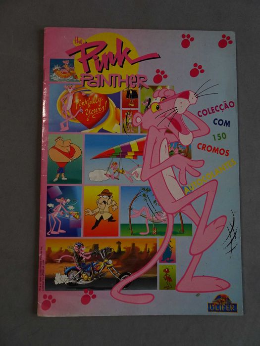 Caderneta de cromos Pink Panther Pantera Cor de Rosa (faltam 7 cromos)