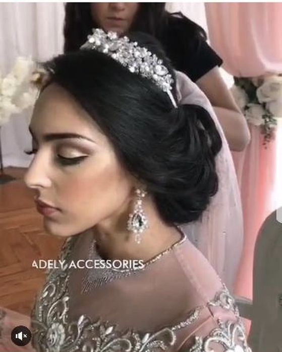 Diadem ślubny/Kolczyki (komplet)