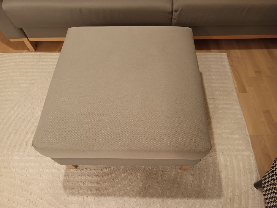 Sofa kanapa z funkcją spania, schowkiem i pufem