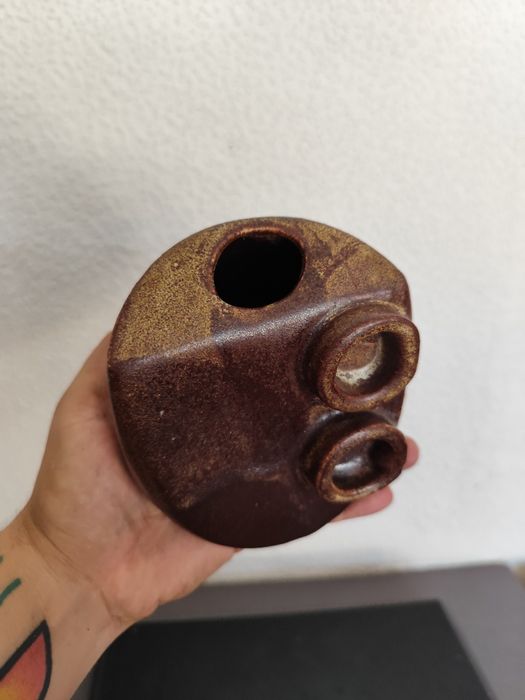 Wazon ceramika brutalizm vintage retro prl space age