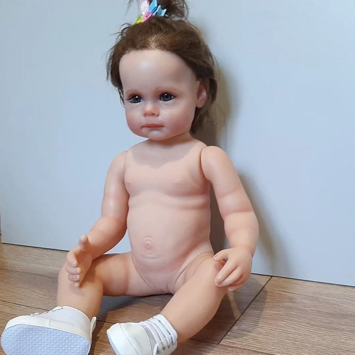 Силиконовая кукла реборн 55 см .Оригинал.3D рисунок,вены