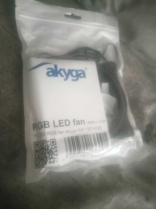 Wentylator RGB LED 6pin