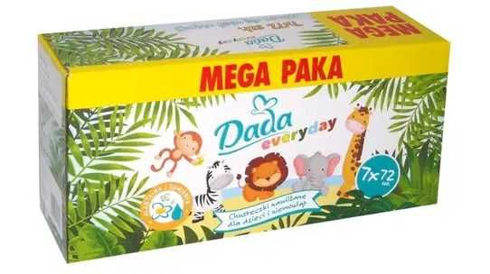 Chusteczki nawilżane Dada everyday 7 x 72sztuki