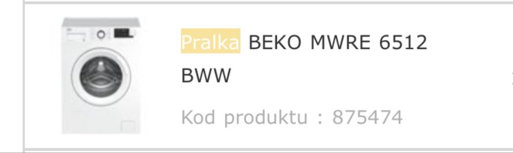 Pralka Beko Slim