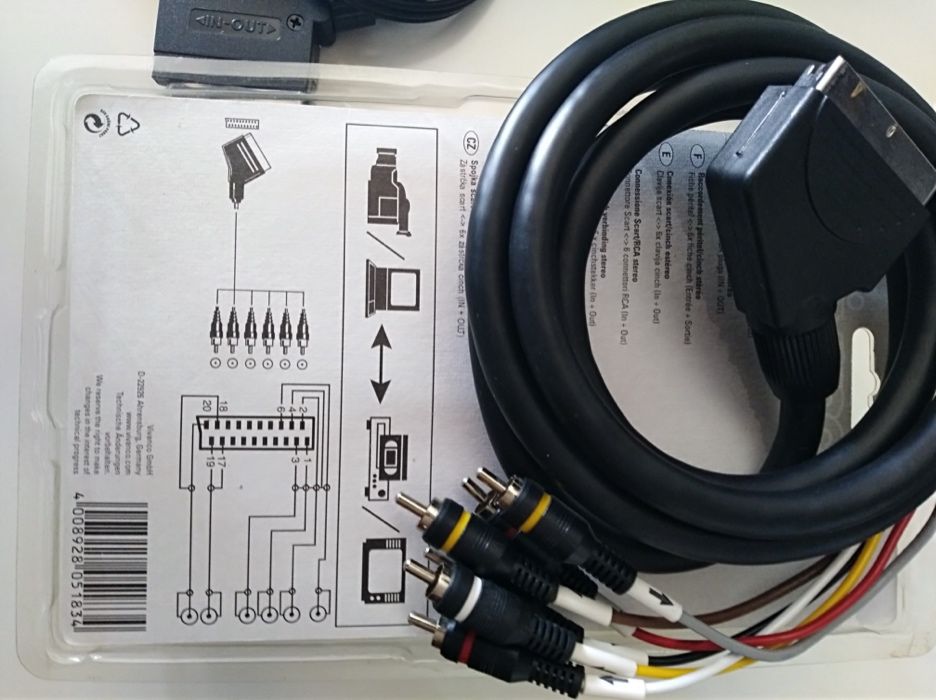 Scart Cables, 10m Extension + 3 Scart Cables and Adapter63825797823491121