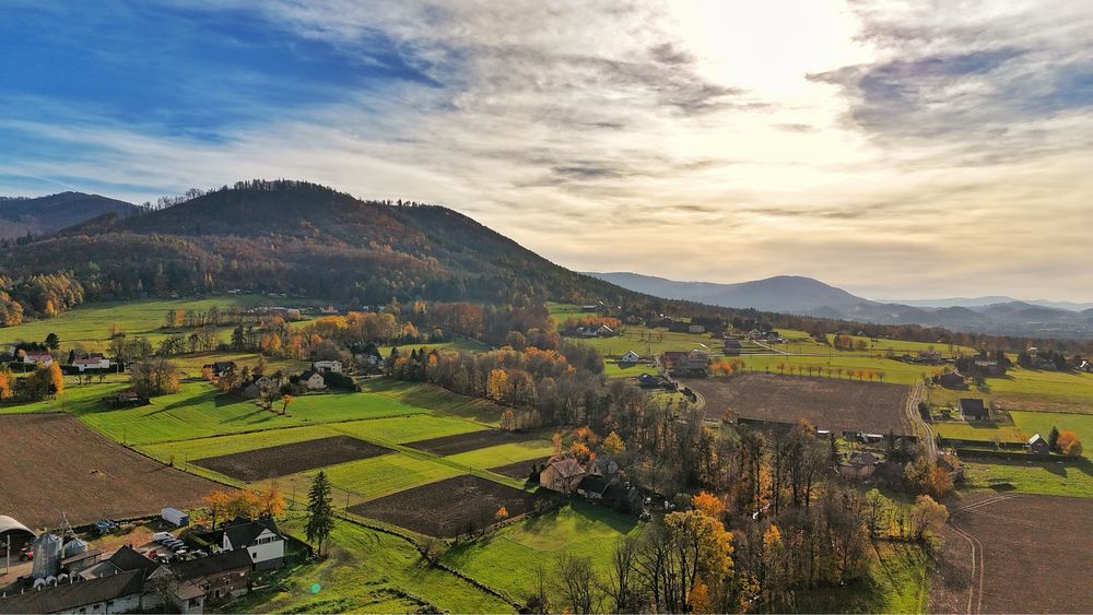 Piekna widokowa działka budowlana - 1029 m2 Górki Wielkie