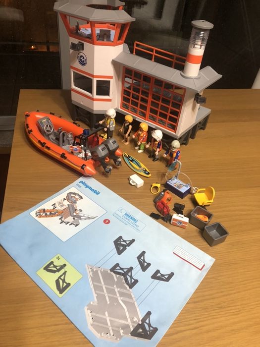 Playmobil centro de salvamento completo em caixa