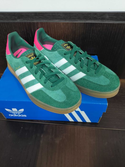 adidas Gazelle Indoor Collegiate Green Lucid Pink