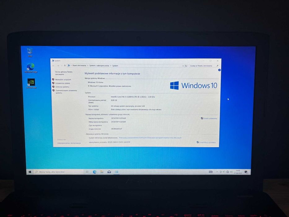 Asus Rog GL552VW i5-6300HQ 2.3 GHz, GTX 960M