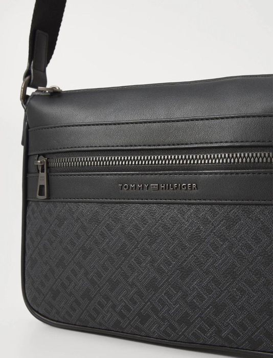 Чоловіча сумка Tommy Hilfiger Leather Monogram / Месенджер Томмі