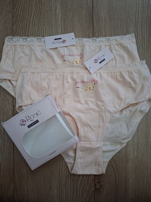 Majtki damskie Atlantic, rozmiar XXL, 2PACK, wysoki stan