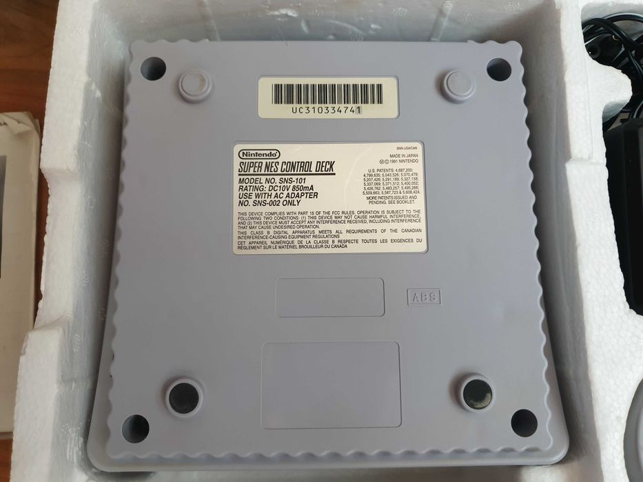 Ігрова приставка SNES SUPER NINTENDO JR USA з коробкою