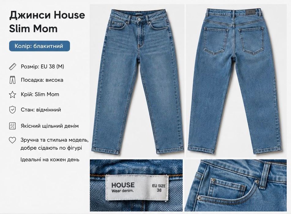 Mom fit jeans for women