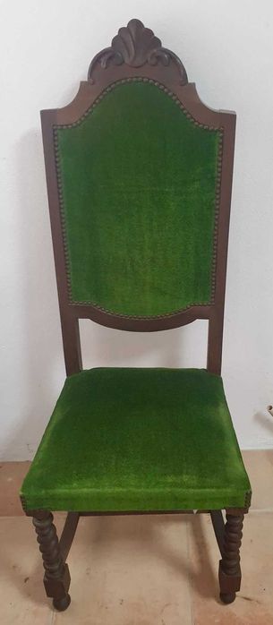 Cadeira Estofo Verde