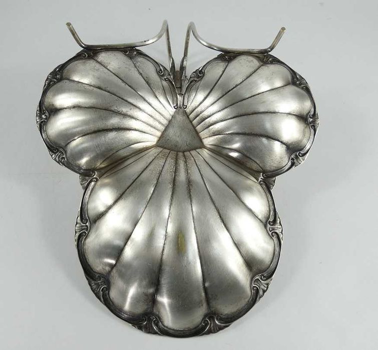 PATERA srebrzona WMF SECESJA koszyk liść