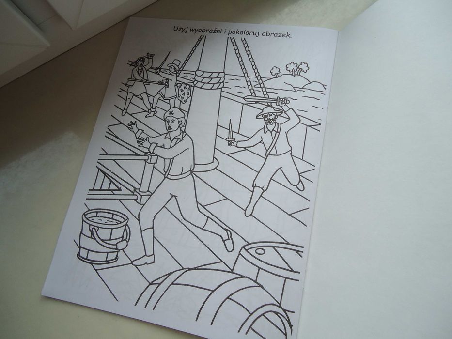 Malowanka kolorowanka Piraci nowa
