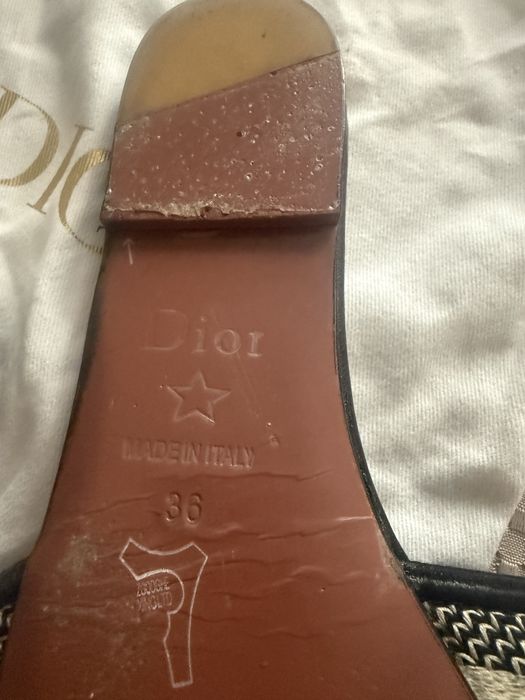 Klapki Dior 36 bardzo wygodne monogram