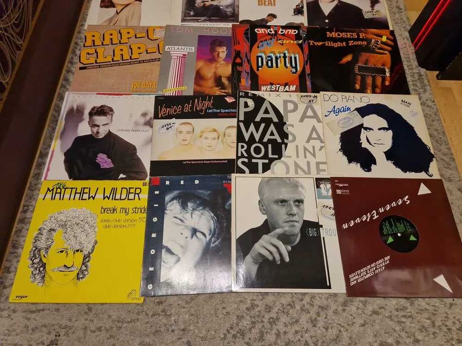 Płyty winylowe maxi single zestaw