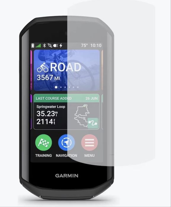 Excelente Kit completo Garmin Edge 1050: capa silicone, filme hydrogel, suporte XL