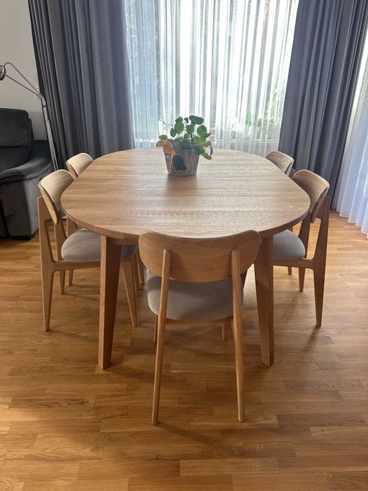 Krzesło dębowe- Krzesło tapicerowane- Krzesło drewniane- od ręki