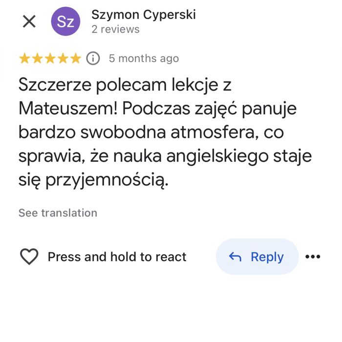 Wrocław Lekcje angielskiego, korepetycje z dojazdem lub online