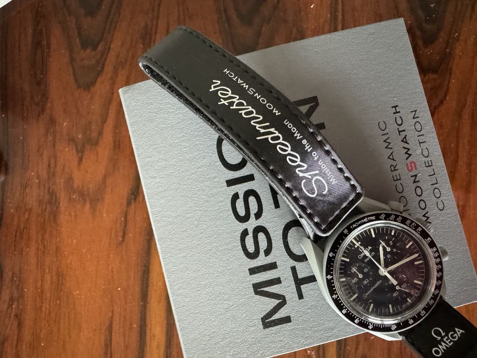 Relogio Omega x Swatch Speedmaster Moonwatch Mission Moon Chronograph