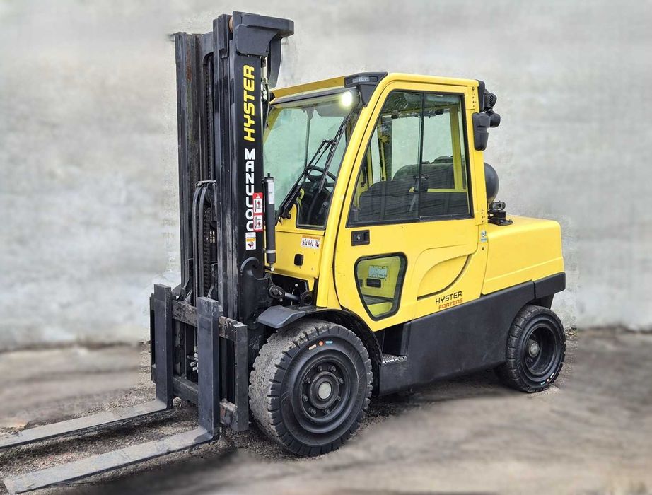 Hyster 5500kg • 2017 • maszt TRIPLEX • kabina z klimatyzacją • dwie wolne sekcje hydrauliczne • wózek widłowy, możliwy leasing, zobacz FILM