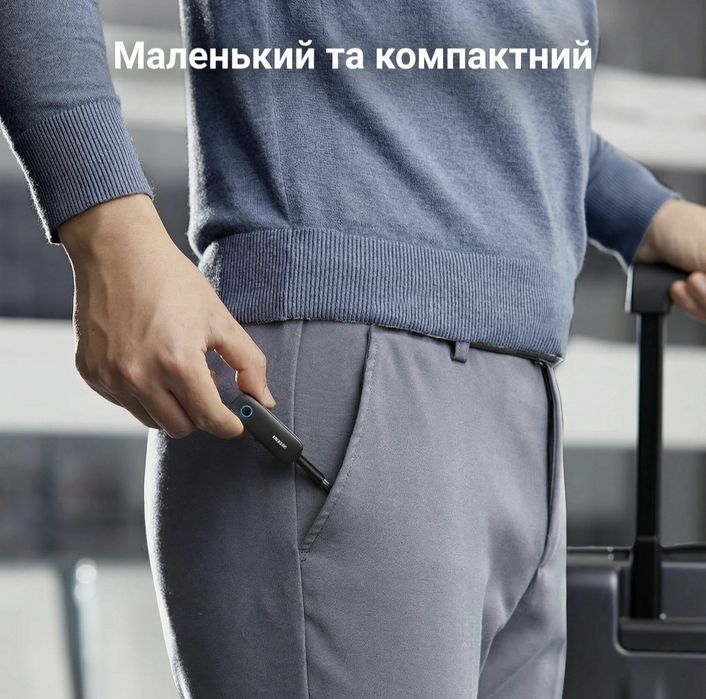 Bluetooth-адаптер Ugreen CM403 2-в-1 Bluetooth 5.0 AUX 3.5 мм Приймач-