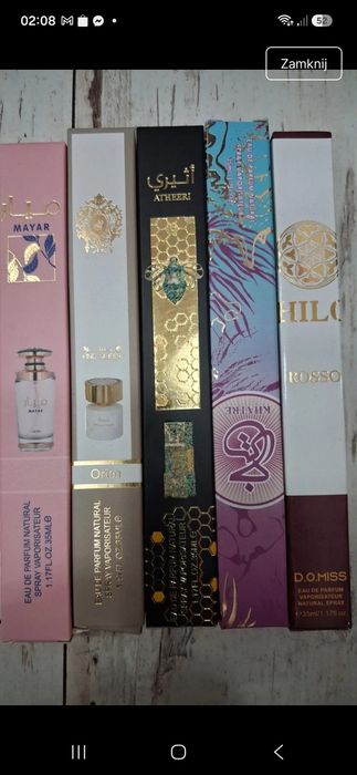 5 szt zapachów arabskich perfumowanych