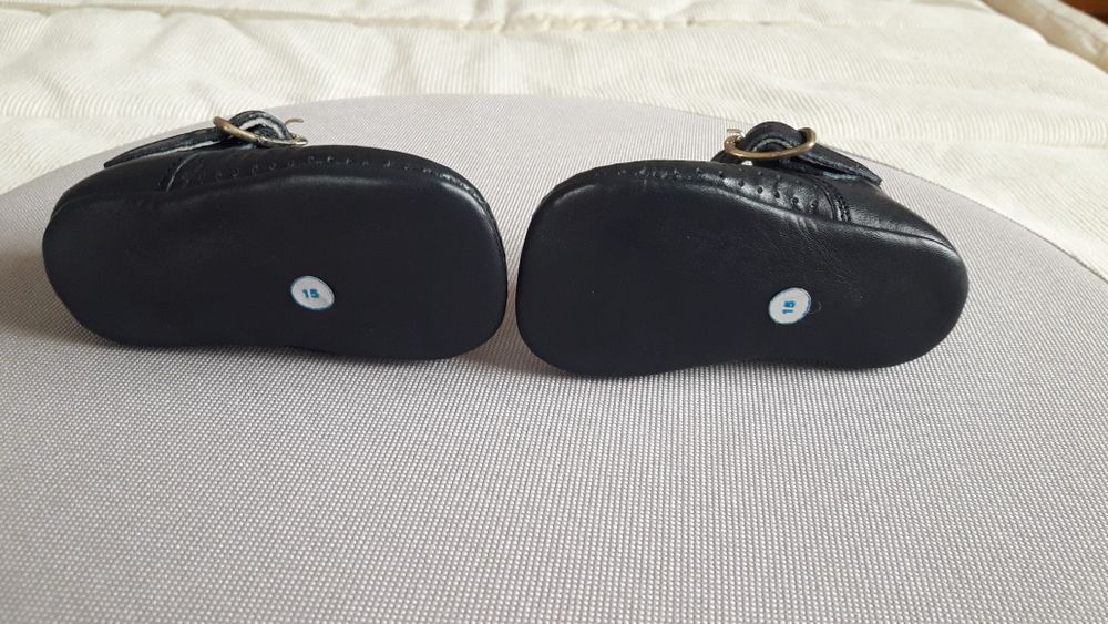 Sapatinhos recém-nascido em pele - n°15