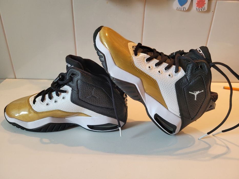 Jordan B'Loyal White Black Gold | Rozmiar 38 | Rzadki model w Polsce
