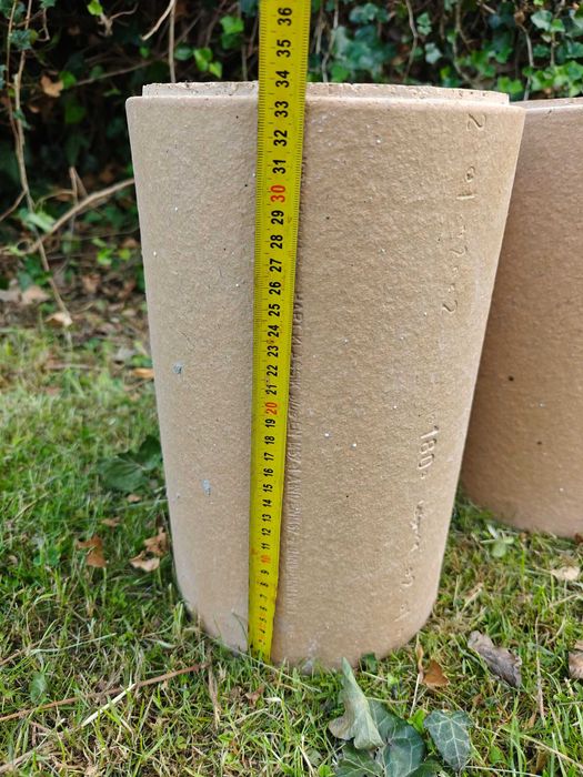 Ceramiczne wkłady kominowe 180 mm, nowe, firmy Leier + wełna, otulina