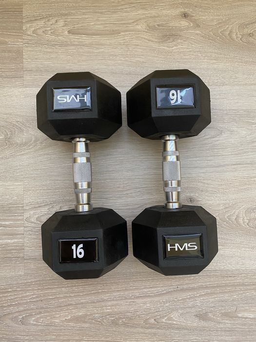 Гантелі гексагональні 16 кг (пара). Стан ідеальний!