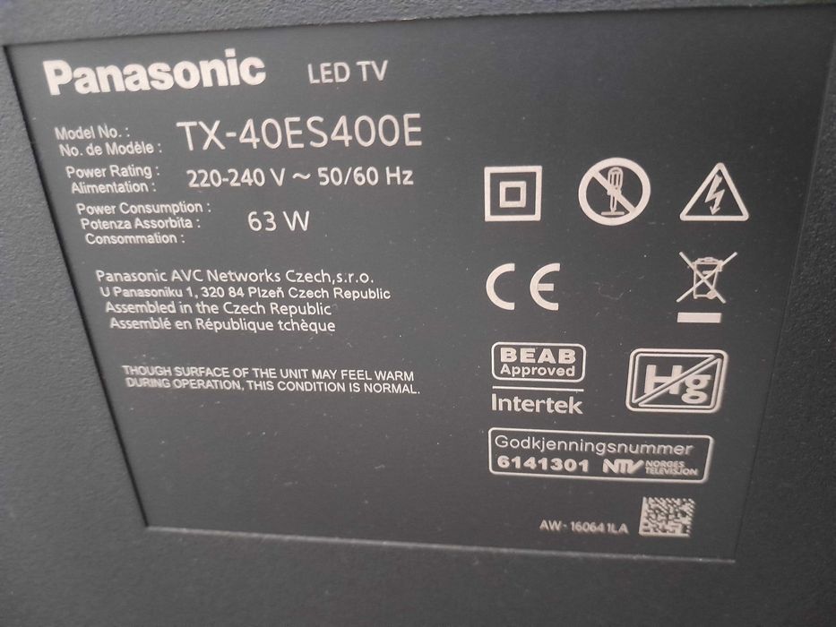TV PANASONIC 40" Pouco uso